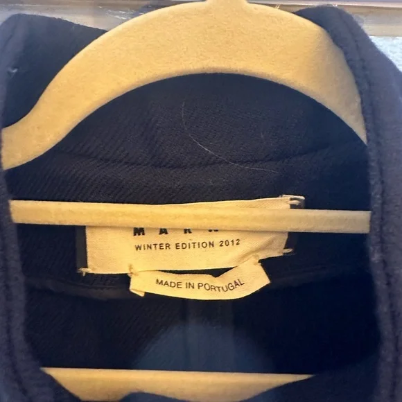 Marni FW 2012 Navy Blue Jacket, Size S - Picture 2 of 3